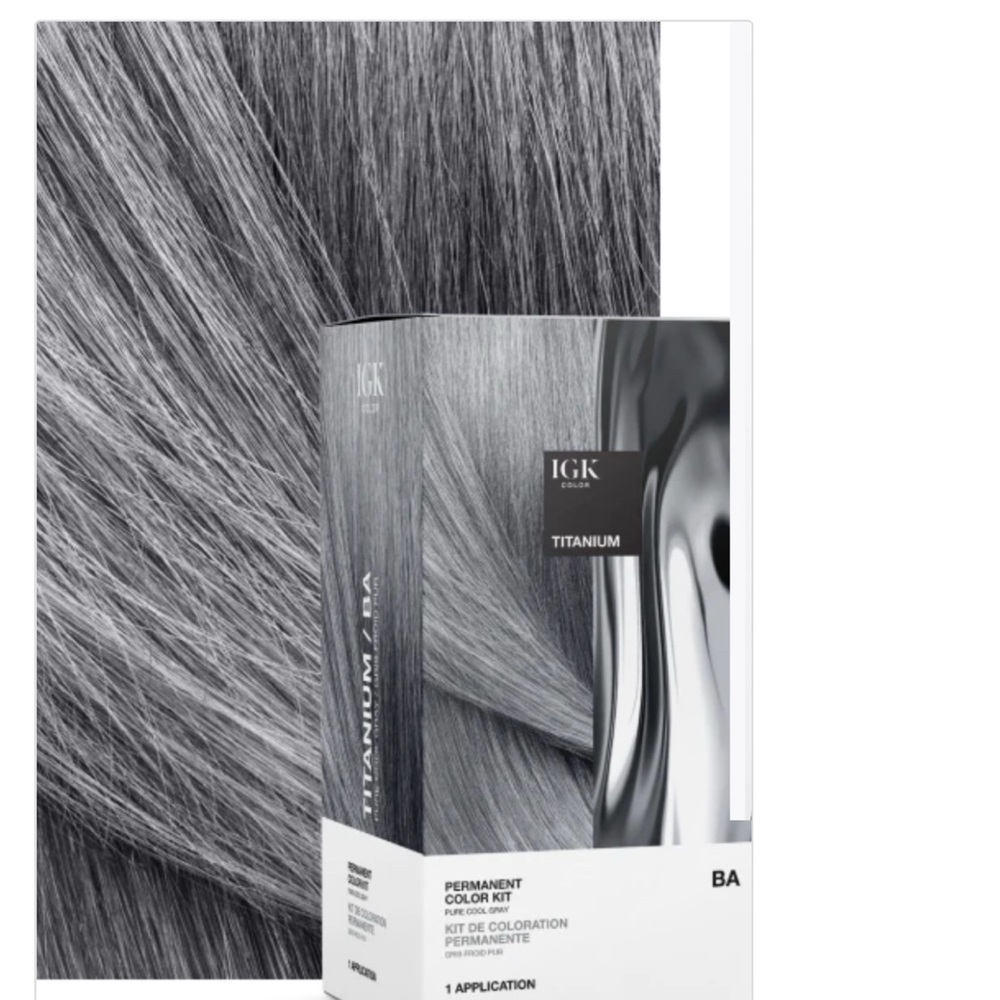 IGK Titanium permanent hair color 3 BOXES!